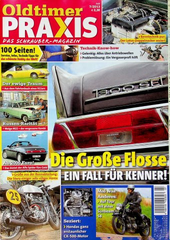 Deckblatt Oldtimer Praxis (07/2013)